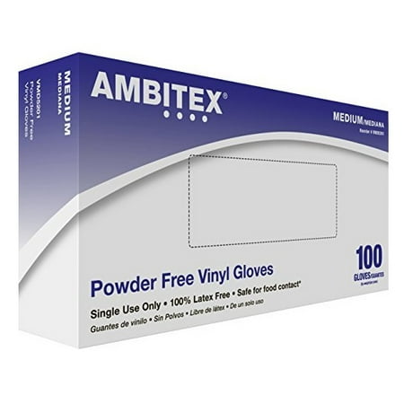 Powder Free Latex Gloves MEDIUM Box of 100 8842 Positive Touch Latex Exam Gloves